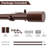 Arrietta Iron Adjustable Single Curtain Rod-1386565078