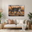 Art mural en métal chats, savane brune-407802455
