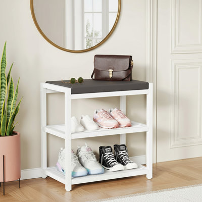 Petit banc de rangement pour chaussures