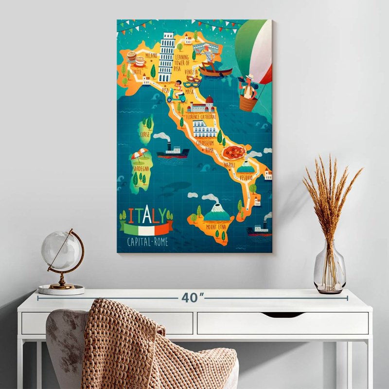 Carte de Aliaz, H 30 po x l 20 po