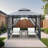 SeeHill 10 Ft. W X 10 Ft. D Metal Frame Outdoor Gazebos with Double Roofs, Outdoor Gazebos Shelter Tent, Pop-up Patio Gazebo Canopy with Mosquito Netting for Lawn, Backyard, Deck and Garden-113380069-113380068