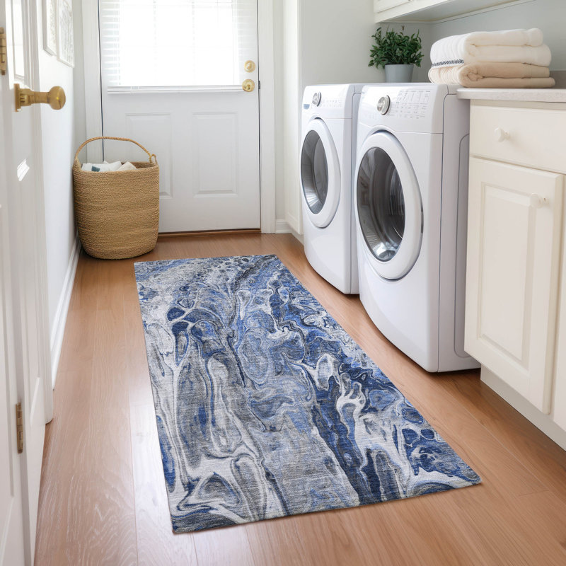 Tapis intérieur / extérieur Alfonzo avec envers antidérapant, Tapis de couloir 2 pi 3 po x 7 pi 6 po