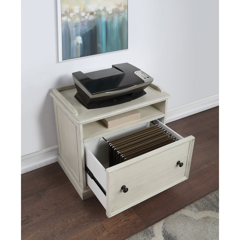 Charesse 27'' Wide 1 -Drawer File Cabinet, Antique White