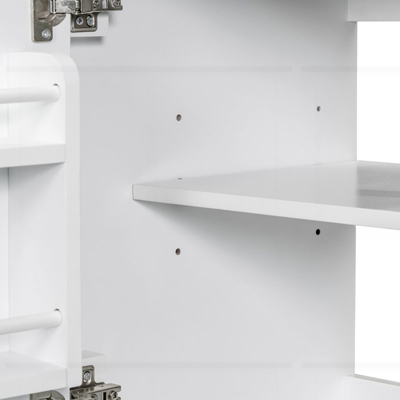 30" Bathroom Vanity without Sink, White