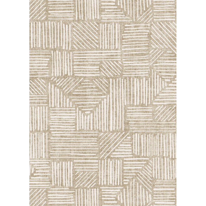 Tapis moderne à motifs géométriques abstraits avec envers antidérapant en TPR, idéal pour le salon, la chambre à coucher, la salle à manger, la cuisine et l'entrée.