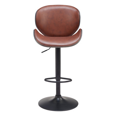 Tabouret de bar moderne avec dossier et chaise de bar à hauteur de comptoir rembourrée