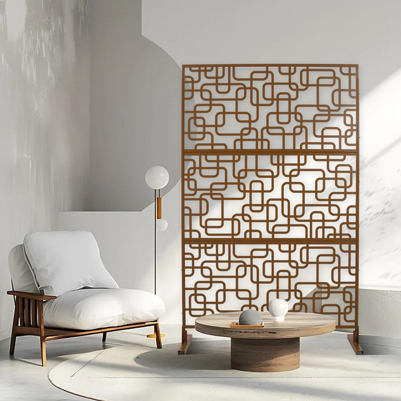 Écran d'intimité extérieur et intérieur, Brun