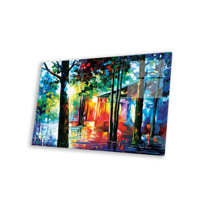 Soleil dans les gouttes sur plastique / acrylique par Leonid Afremov, peinture