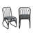 Outdoor PE Wicker Dining Chairs With Washable Cushion Set Of 2-767107375