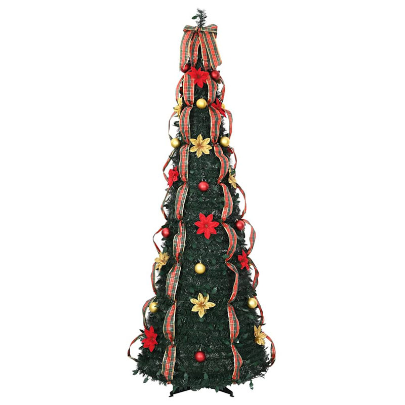Artificial Christmas Tree Green PVC, 6.89' H