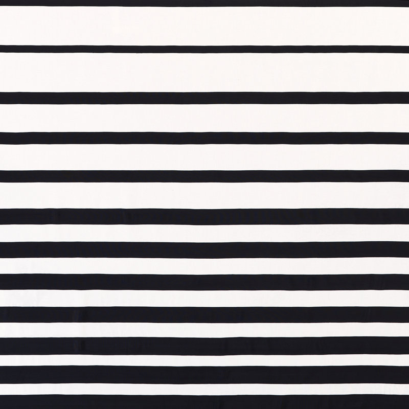 Tissu à panneaux Schumacher x Miles Redd, Noir / ivoire