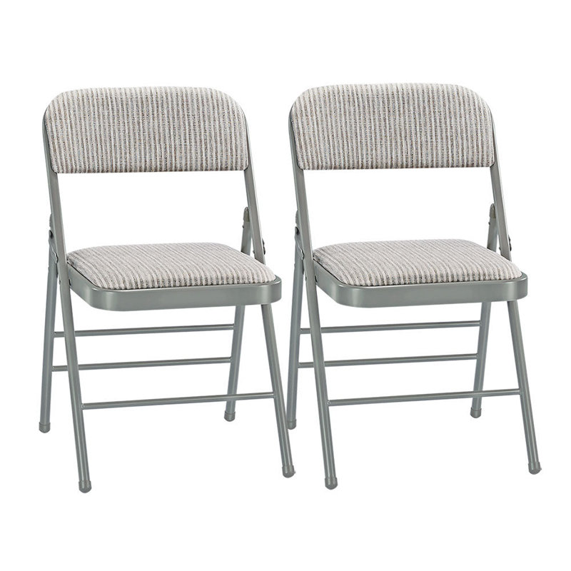 Chaise pliante rembourrée, Blanc