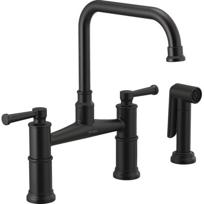 Artesso® Bridge Faucet With Side Sprayer