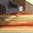 Sybill Striped Multi Stain Resistant Area Rug-1867209701