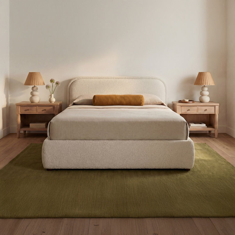 Colin Twin Bed Oatmeal, Beige, Twin