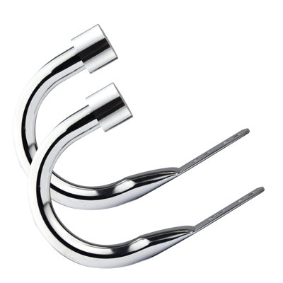 Full Stop Chrome 20cm Curtain Holdback