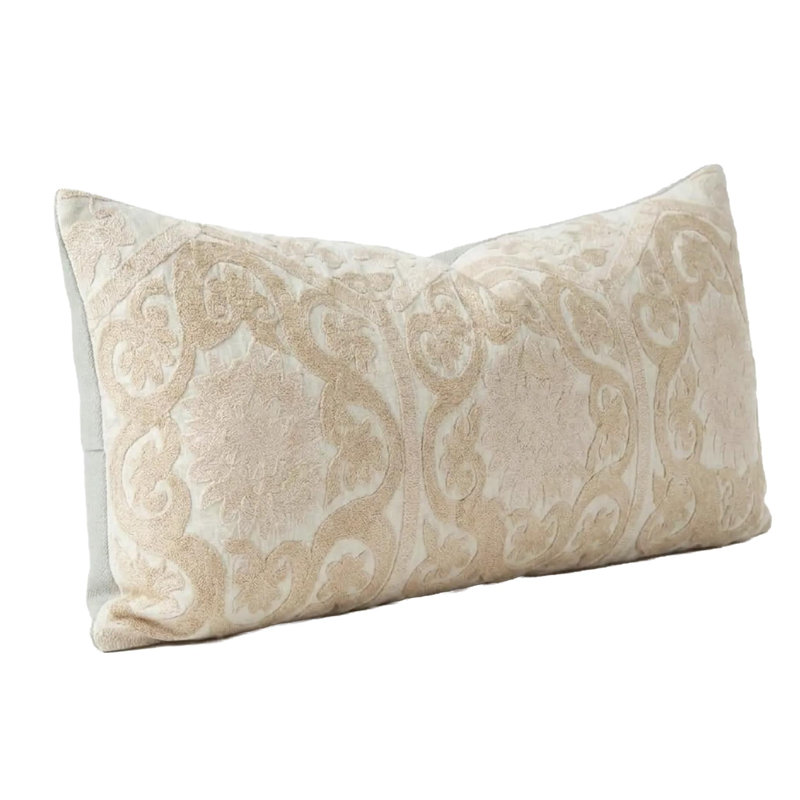 Housse et insert de coussin brodé à la main rétro Vintage