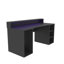 Bureau de jeu réversible Palomino Gamer avec prises intégrées-1304102010