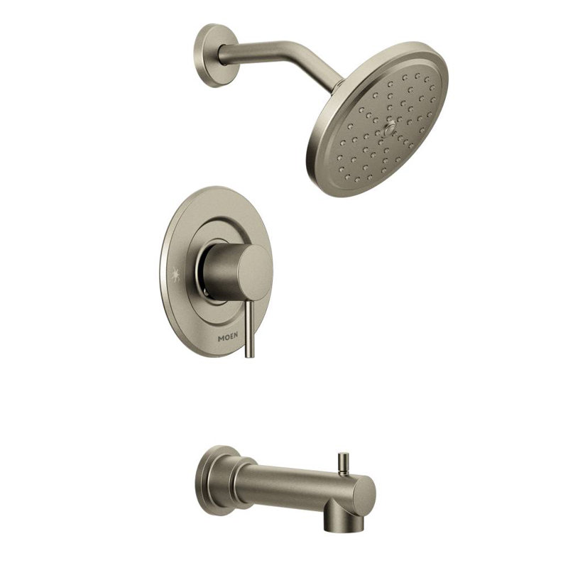 Robinet de baignoire et de douche Align avec Moentrol, Nickel brossé
