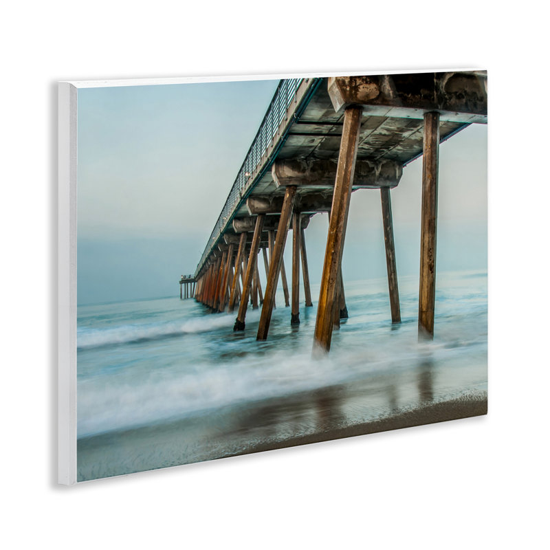 «Summer Dock Splash», art mural sur bois par Bill Carson