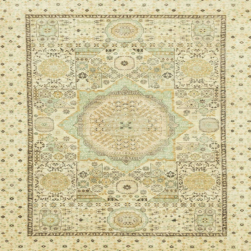 Tapis abstrait moderne 2369, Carré 6 pi