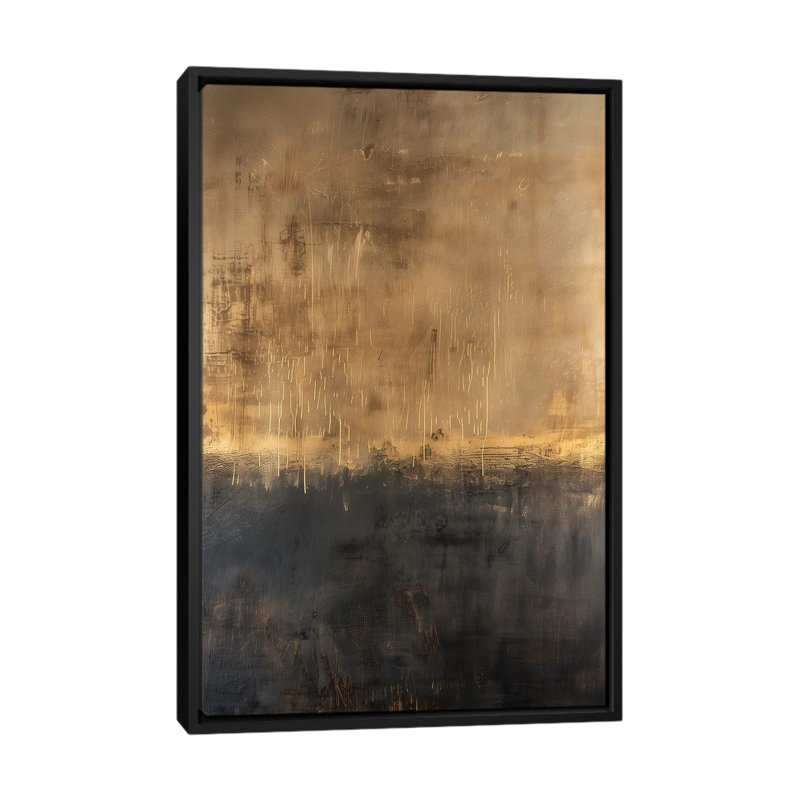 La lumière commence, H 60 po x l 40 po x P 1,5 po, Toile avec cadre flottant noir, Pas de tapis