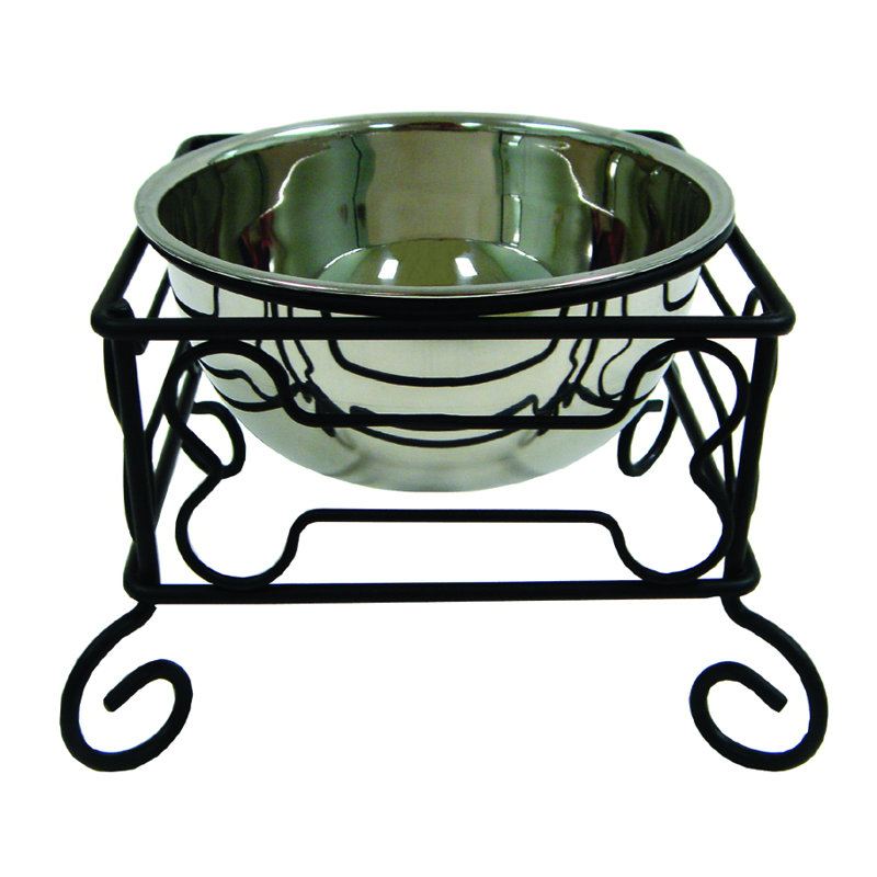 Mangeoire surélevée à cuve simple Gladstone, Petit (H 5 po x l 6 po x p 6 po)