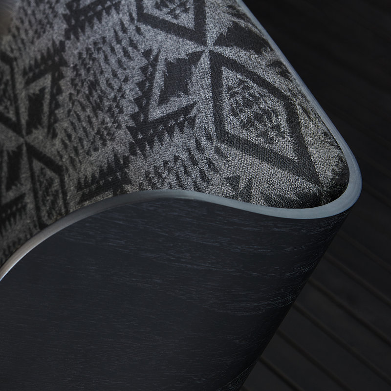 Elk Chair, Andorra Pewter Performance Basketweave, White