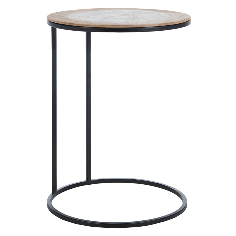 Table de bout Evelynn C, Agate noire / Black