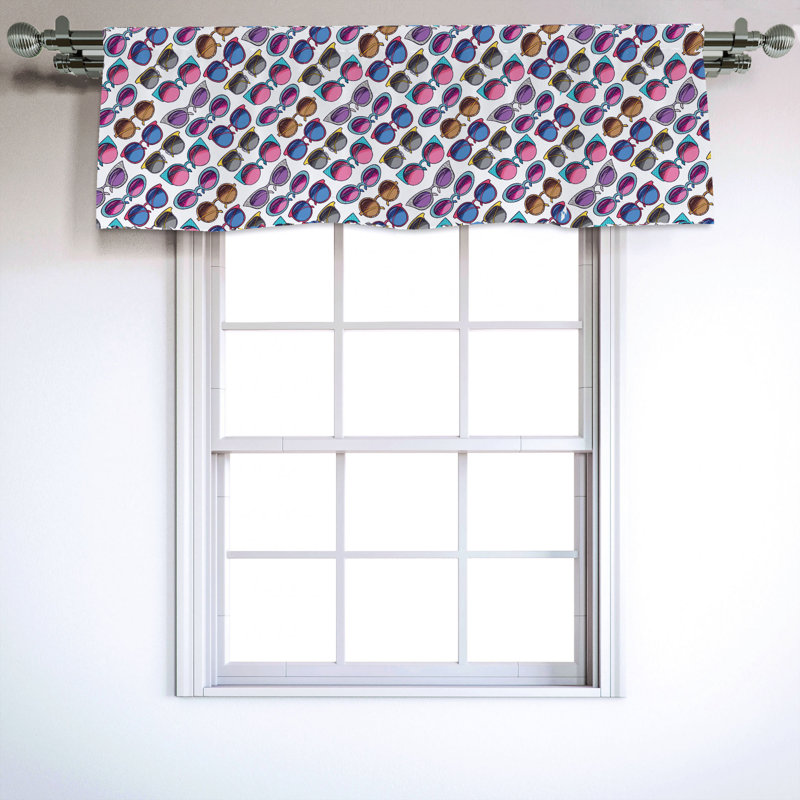 Sateen Ruffled Window Valance