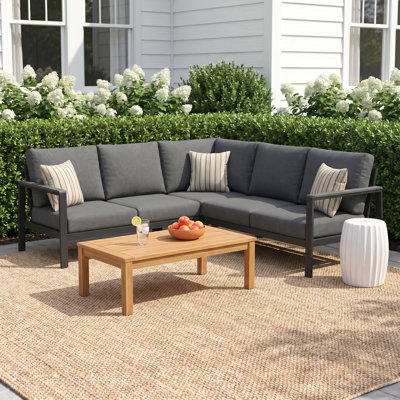 Ensemble de conversation modulaire d'extérieur Townsend pour 5 personnes avec coussins Sunbrella®