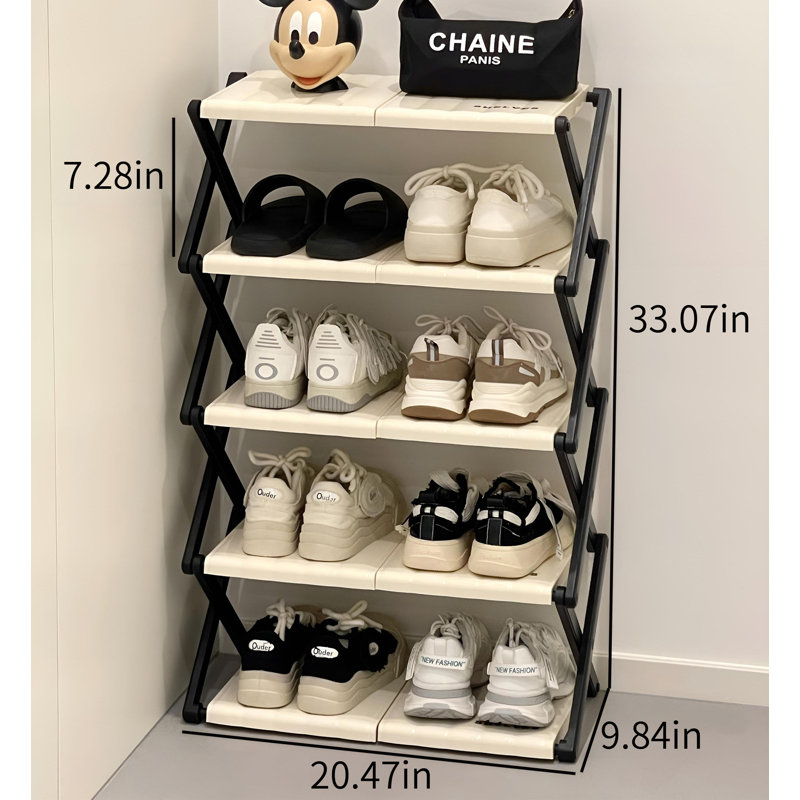 Range-chaussures pliable simple, range-chaussures multicouches