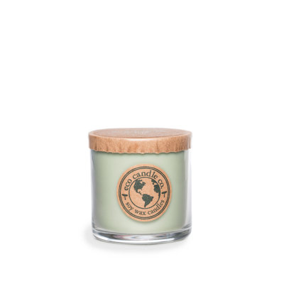 Scented Jar Candle with Glass Holder