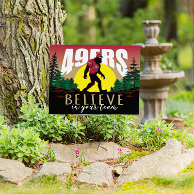 San Francisco 49ers Yard Sign, Bigfoot