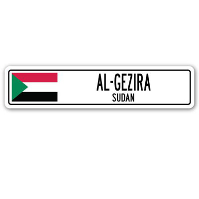 Plaque de rue en aluminium Belton Al-Gezira