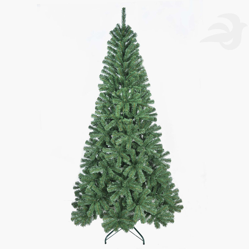 Arbre de Noël artificiel 5 pi: 344 pointes en PVC, structure à charnières, support en métal, finition verte, pour décoration de bureau / appartement / fête