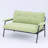 Myrion 53" Tufted Upholstered Loveseat with Metal Frame-114611306