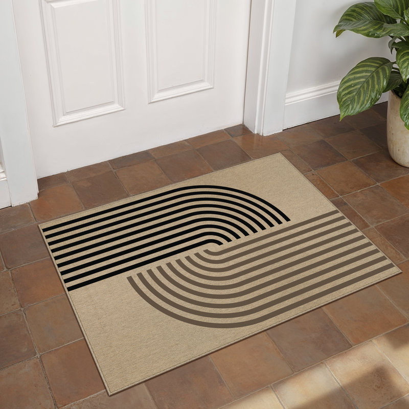Tapis en lin Linea, Rectangle 2' x 3'