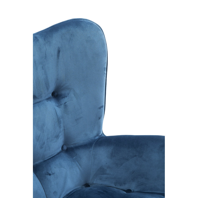 Armchair Vicky, Black, Blue