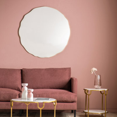 Viviene Metal Flat Wall Mirror