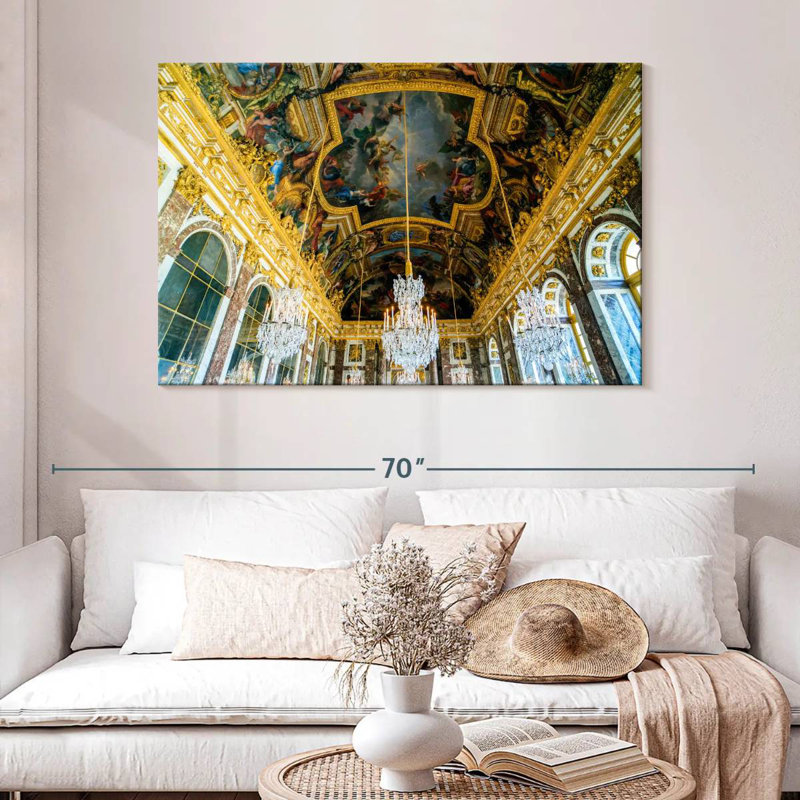 Lilie, château de Versailles, galerie des miroirs, H 32 po x l 48 po