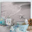 Étoile de mer noire et blanche sur la plage - reproduction sur toile-785660713-785660707