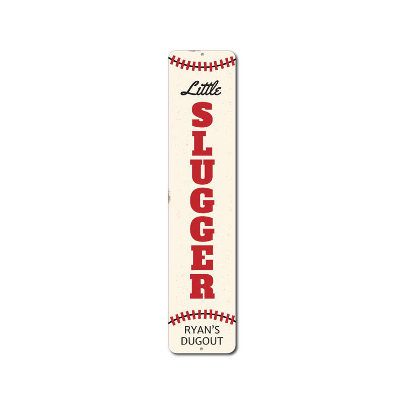Plaque en aluminium Little Slugger, H 6 po x l 24 po x P 0,063 po