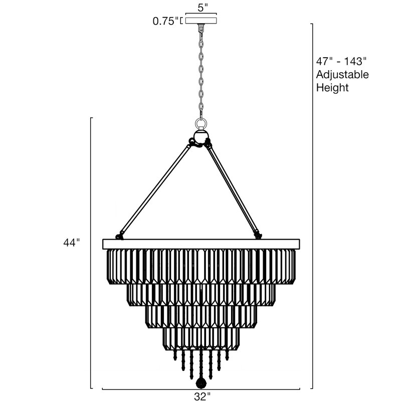 Lustre 17 lumières Namine