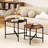 Round Coffee Table Set Of 2 21.5" & 25.5" Nesting Coffee Tables Circle End Table 