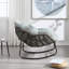 Chaise berçante d'extérieur en acier Alvan-604352854