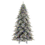 Bavarian 10' H Lighted Artificial Pine Christmas Tree