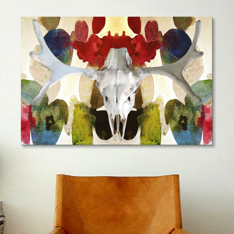 « canada orignal crâne 2 », impression sur toile, H 26 po x l 40 po x P 1,5 po