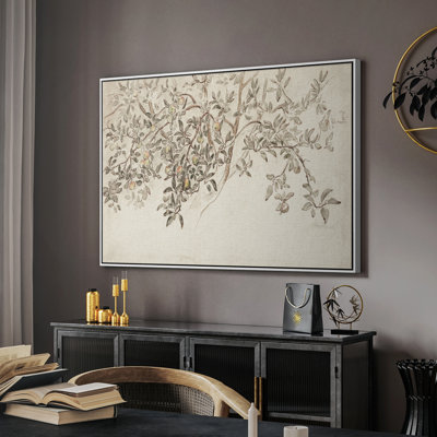 Rétro esquisse-LII - reproduction de cadre flottant sur toile