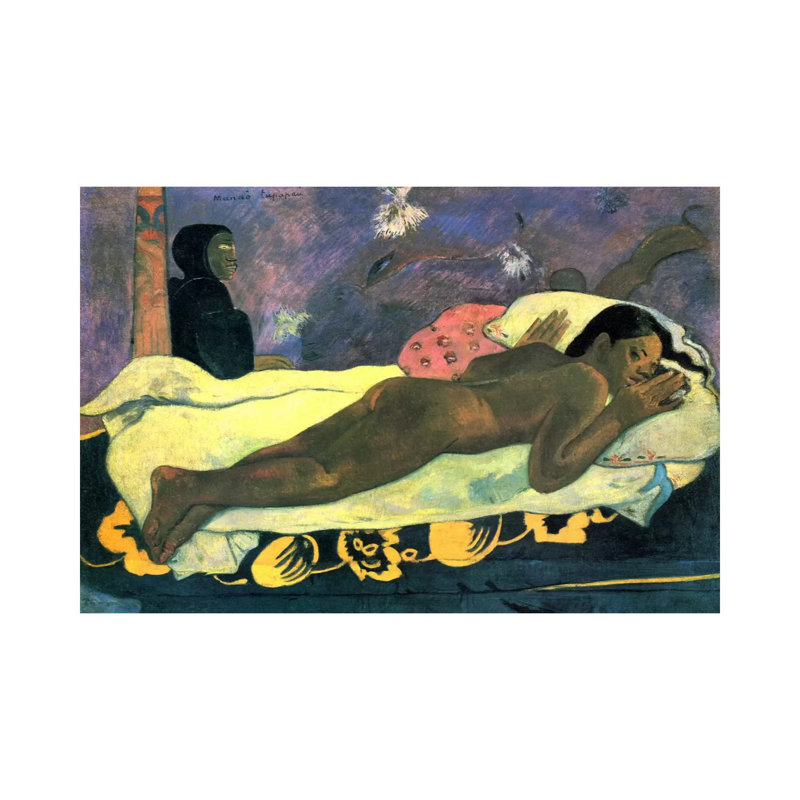 Girl In Bed by Paul Gauguin - Wrapped Canvas Painting, 66.04 cm H x 45.72 cm W x 1.91 cm D